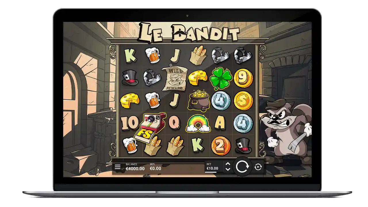 slot gameplay on a computer