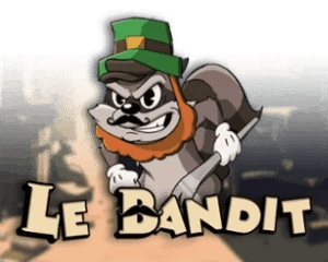 Cartoon raccoon in green hat with crowbar standing on dimly lit Parisian street